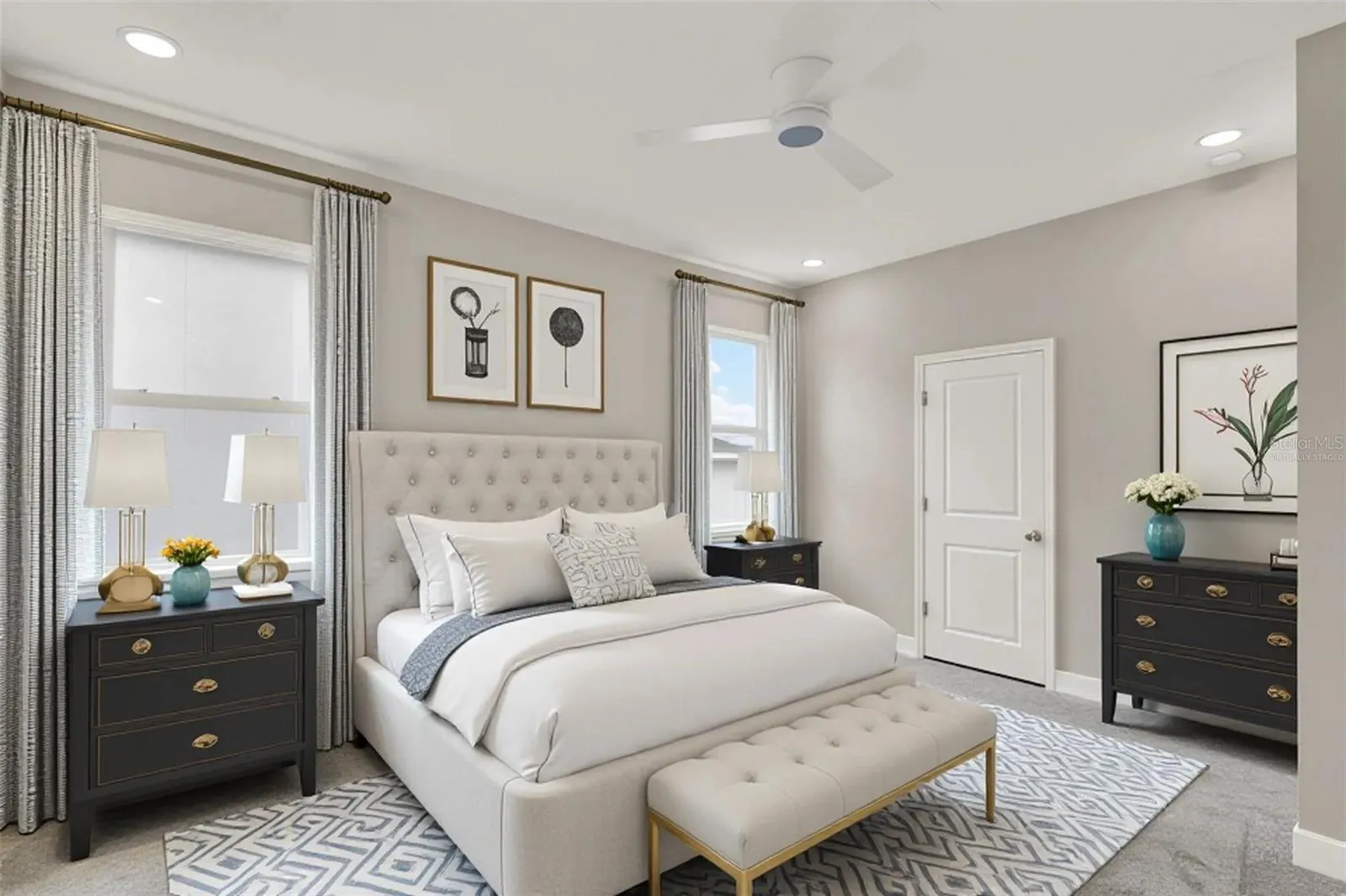 Virtually staged for your inspiration - Primary Suite on first floor