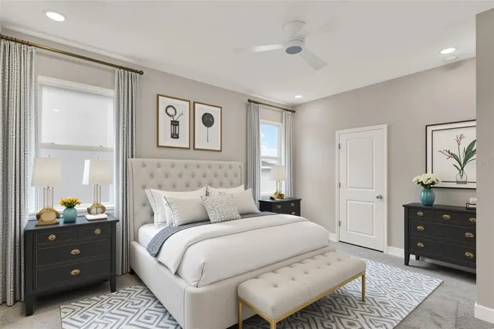 Virtually staged for your inspiration - Primary Suite on first floor