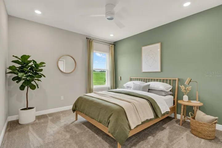 Virtually staged...bedroom instead of office? It has an ample closet for either