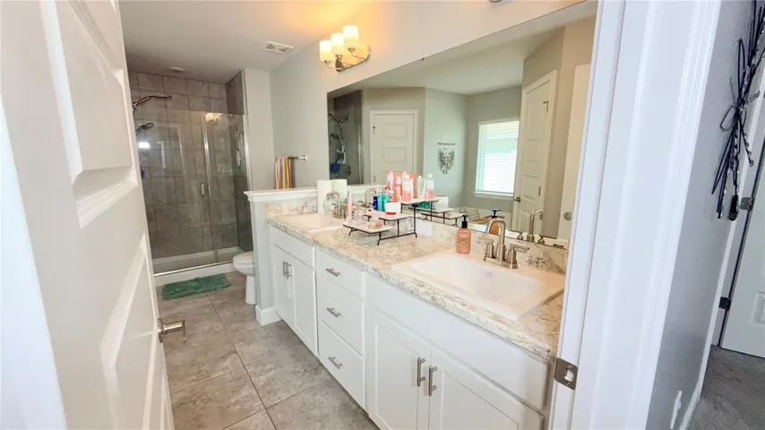 Long vanity area