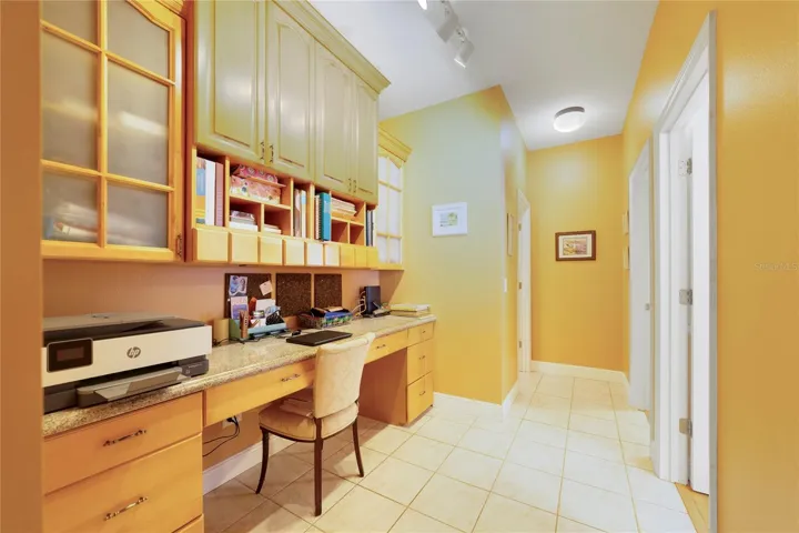 Built in office/homework area.