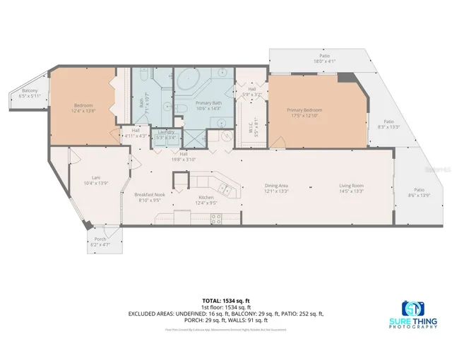 Floor Plan 4575 S Atlantic Ave, #3101