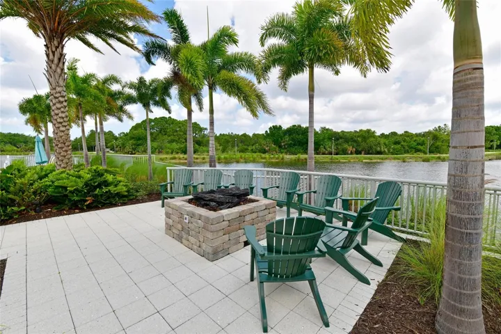 Firepit at clubhouse