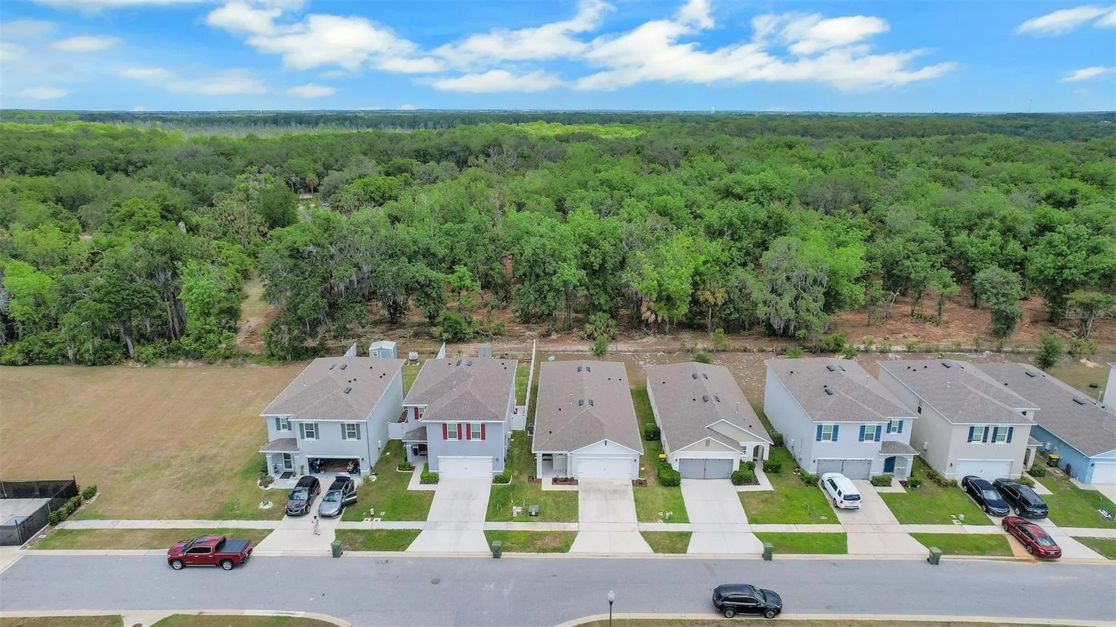 Aerial - Back of Neighborhood 7 Backing to Conservation