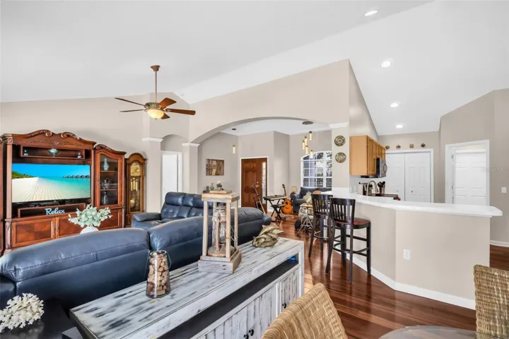 Open kitchen to main living~