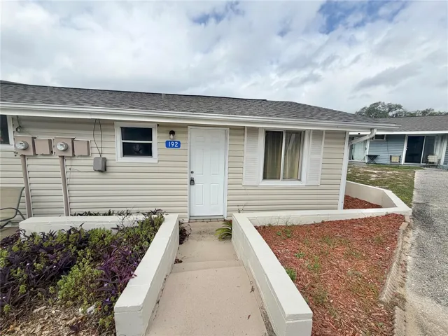 Front Entrance with two parking spots