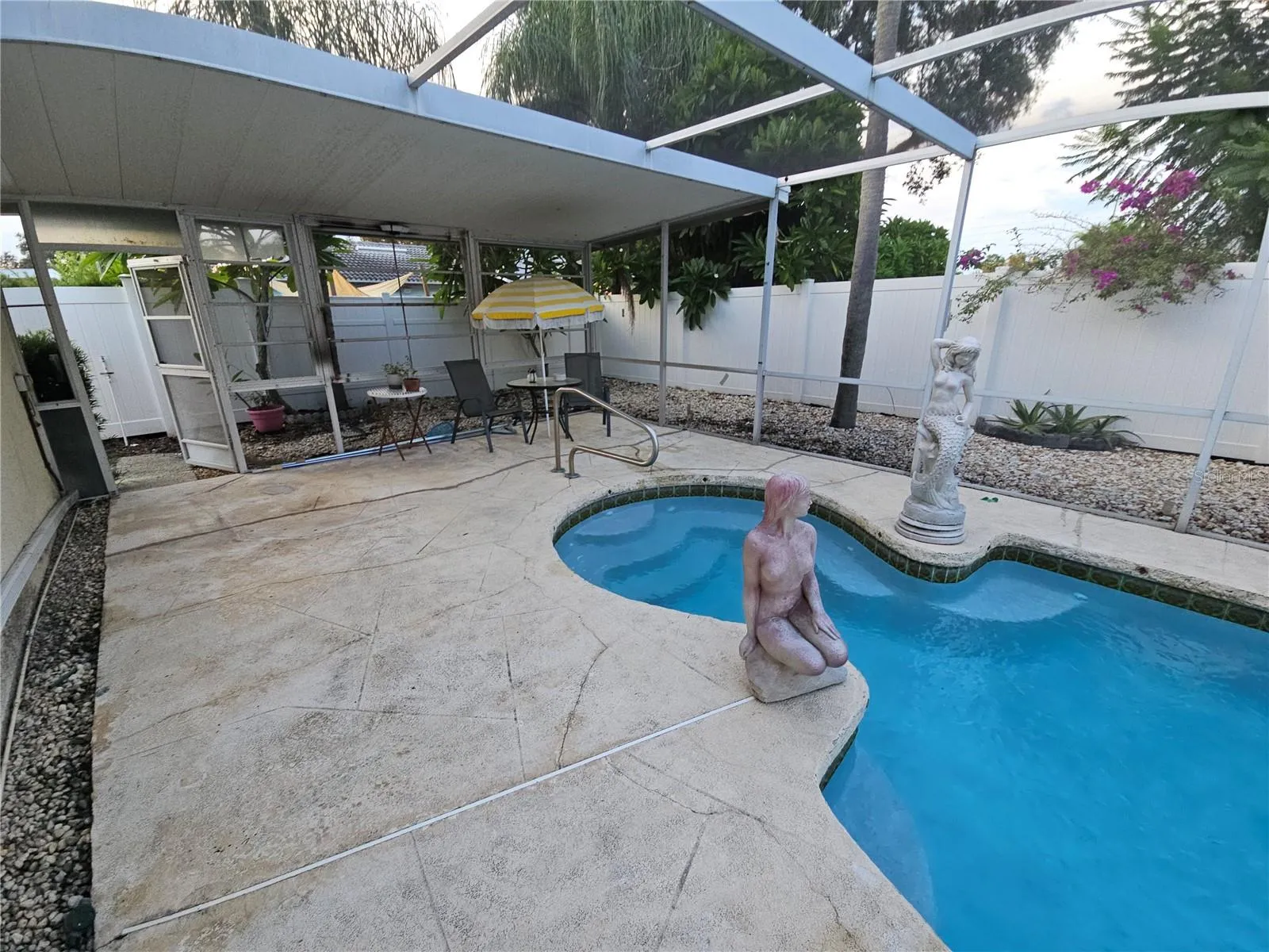 West end of pool