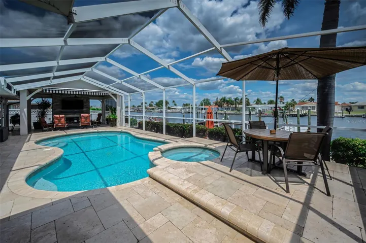 view of pool/spa