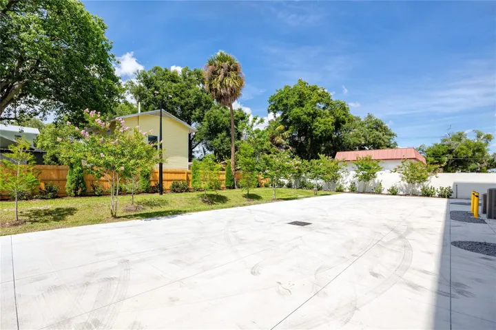 Parking lot in the rear of the Townhome Community