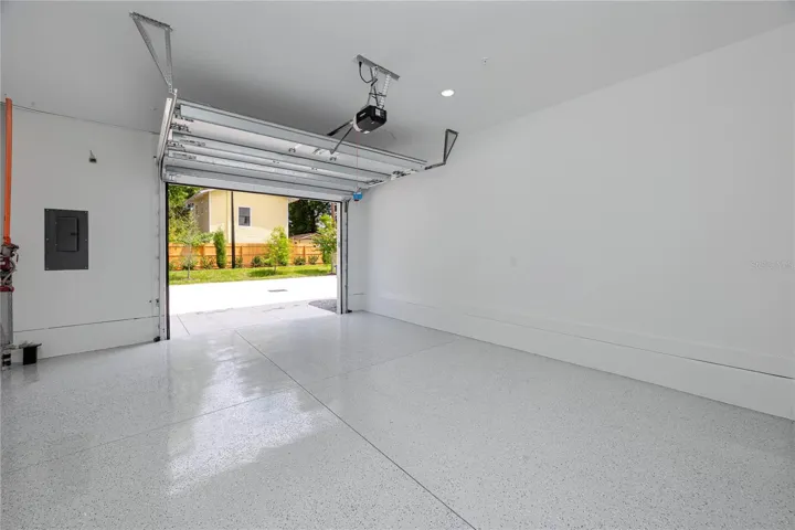 Oversized Epoxy One Car Garage