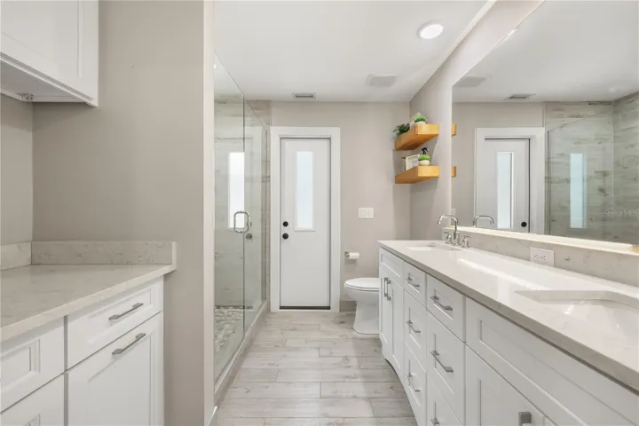 DUAL SINKS, EXTRA STORAGE CABINET