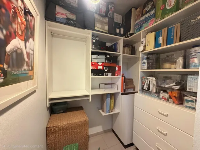 3rd bedroom walk-in closet w/ built-in's