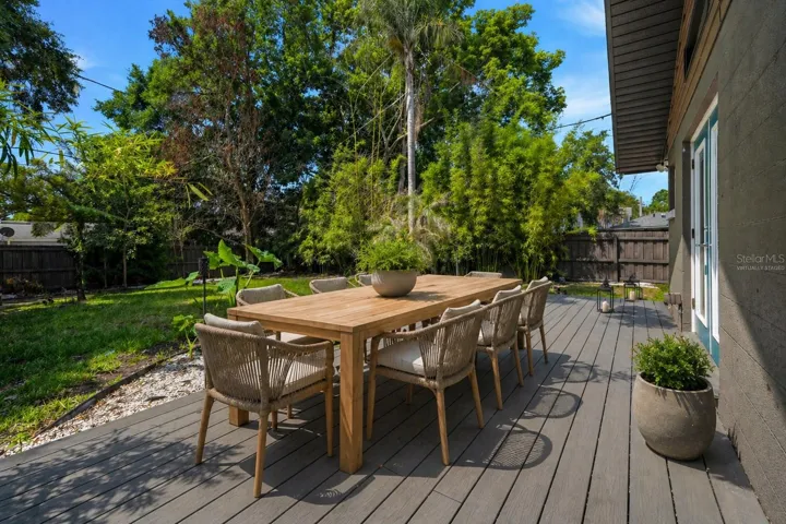 Backyard/Deck - Virtually Staged