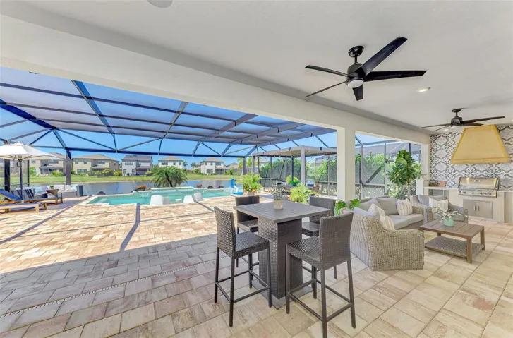 Tons of covered space on the patio