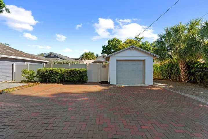 Garage alley access and parking pad
