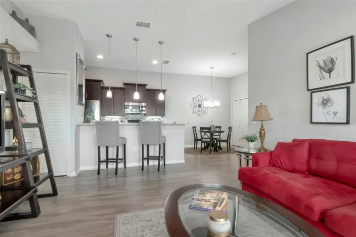 View of Kitchen from Sliding Balcony doors