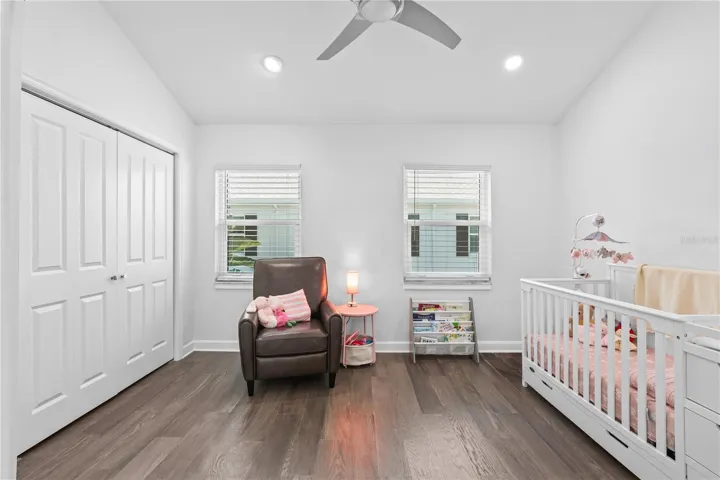 Extra Wide Closet in 2nd Bedroom with Upgraded Hurricane Rated Windows