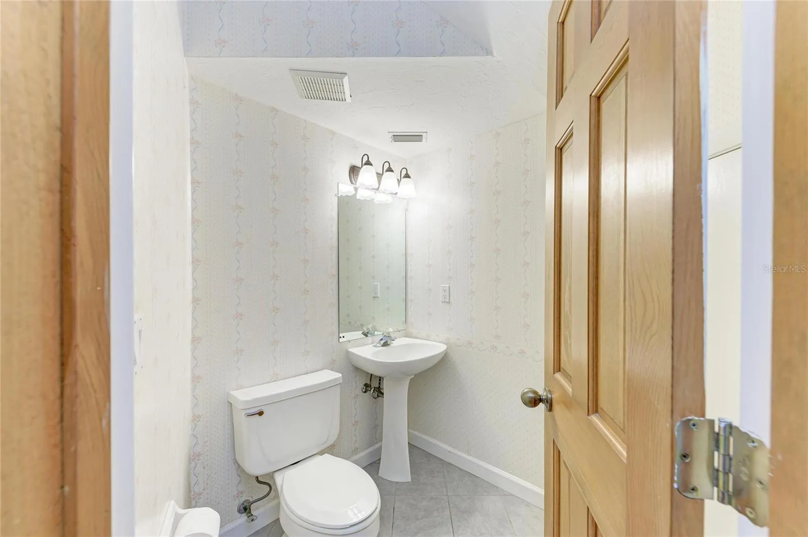 Convenient first floor powder room