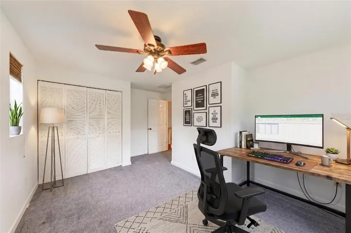 Virtually staged Bedroom #3
