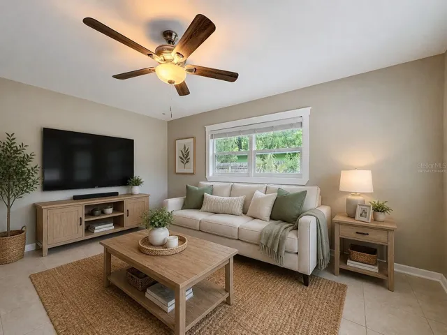 Living Room Virtually Staged