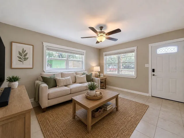 Living Room Virtually Staged