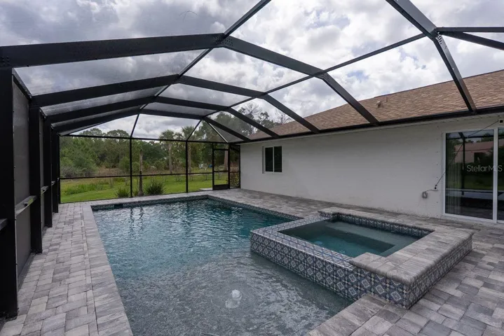 2023 built pool and spa