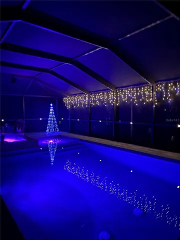 pool at night