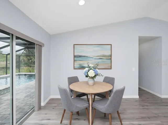 virtually staged dinette
