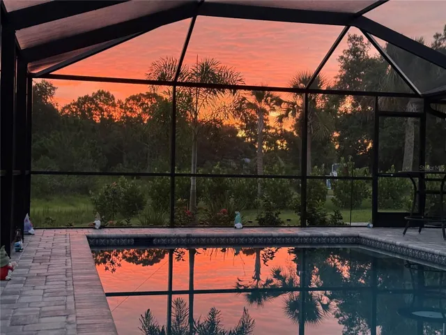 beautiful sunsets from the pool