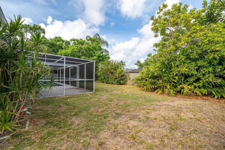 Fully fenced yard.