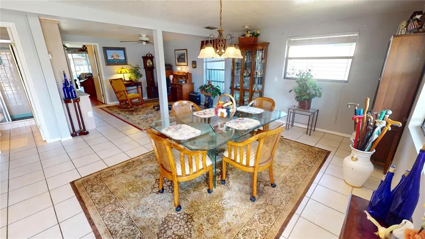 Open Dining room area