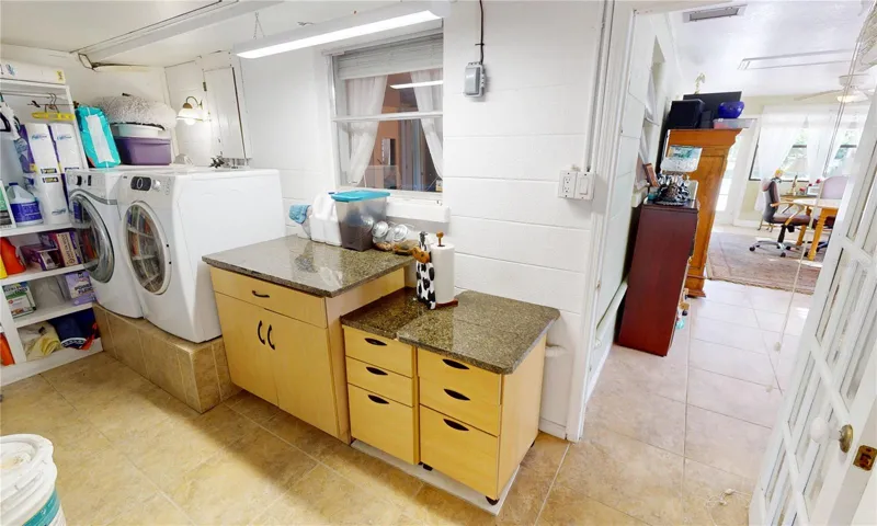 Inside laundry