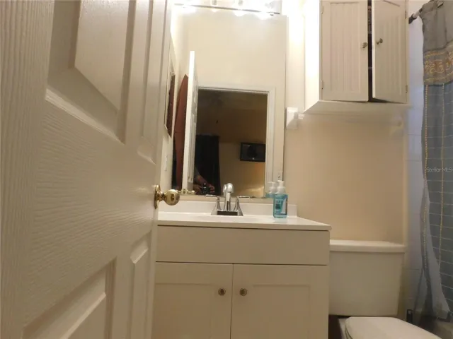 New sink and cabinet installed