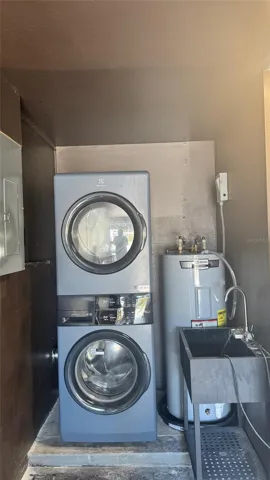 Full Sized Brand New Stacked Washer and Dryer....saves floor space