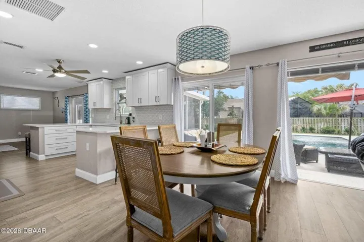 Dining Area with Kitchen to the Left