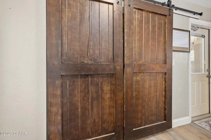 Barn Doors to Hide Laundry