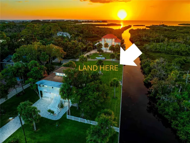 Land view at Sunset