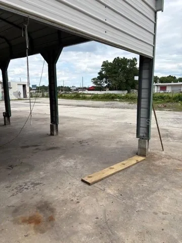 View from carport looking east