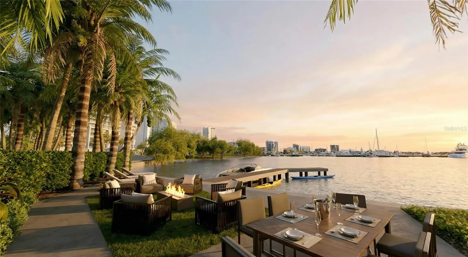 Rendering - Marina Lounge