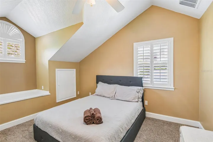 BUILT IN TOY BOX LEFT AND ATTIC STORAGE RIGHT DOOR