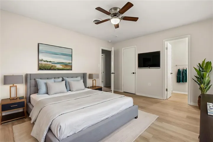 Virtually staged - bedroom