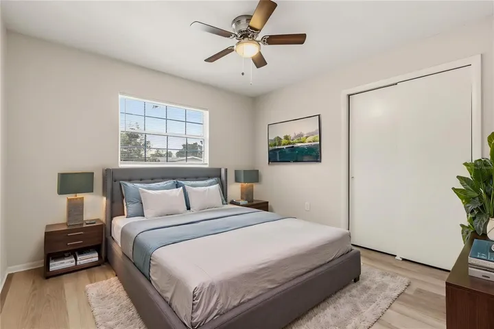 Virtually staged - bedroom