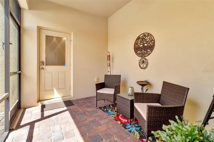 Screened Lanai Back Entrance from Garage