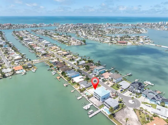 Aeriel view of Madeira Beach