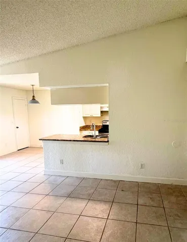 High ceilings and open floor plan