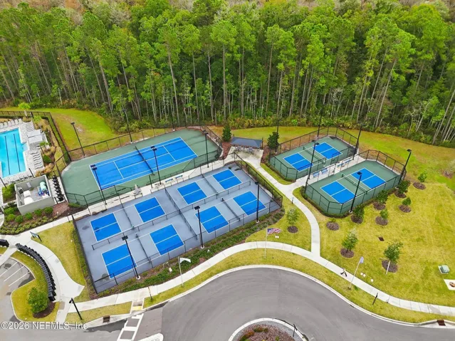 Pool and courts