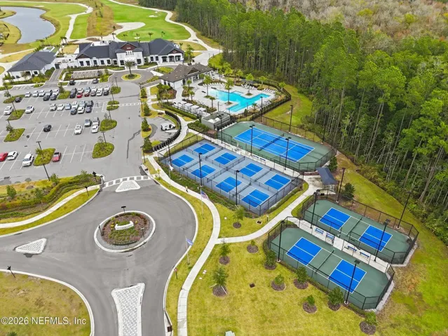 Pool and courts