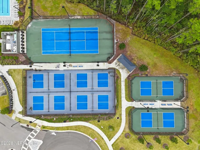 Pool and courts