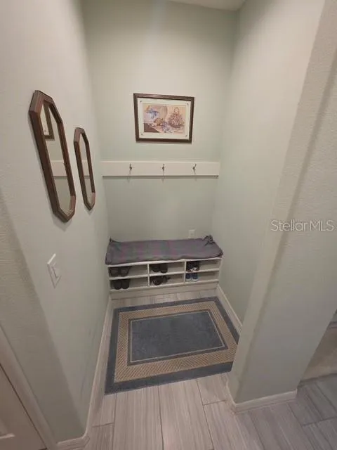 Convenient Mud Rm at Garage Door