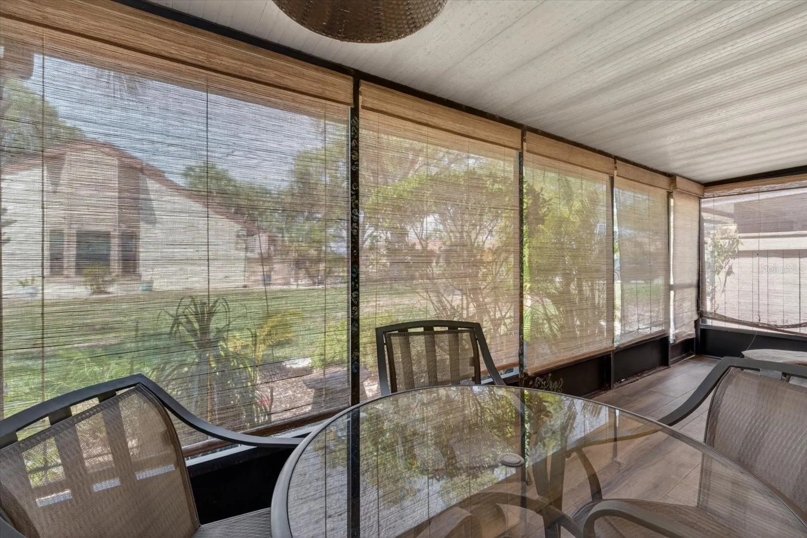 Screened lanai